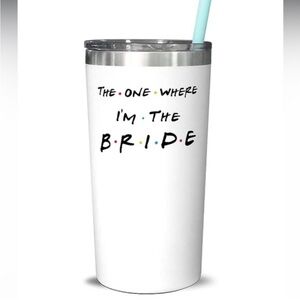 FRIENDS The One Where Im a Bride 20oz Tumbler cup NWT